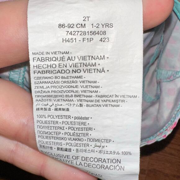 Nike Toddler Girl Pink Blue Pattern Dri-Fit Athletic Shorts Size 2T - Picture 6 of 13